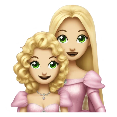 Wicked Glinda and elphba sticker