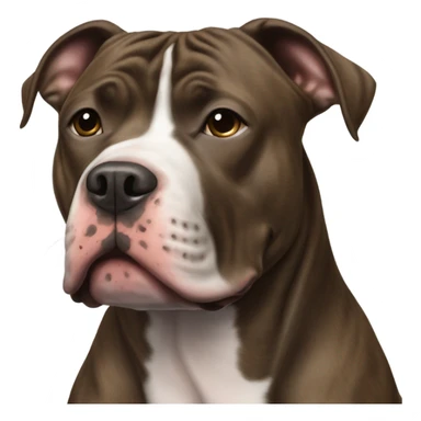 Brindle (no white) pitbull sticker