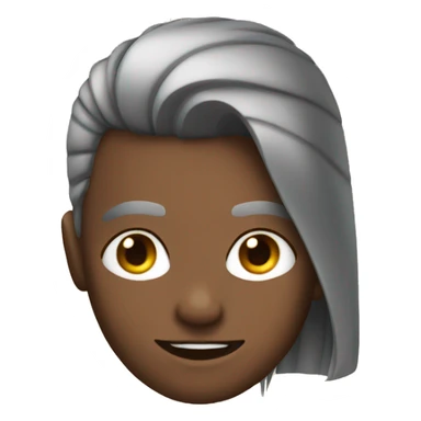 Slicked hair bac sticker