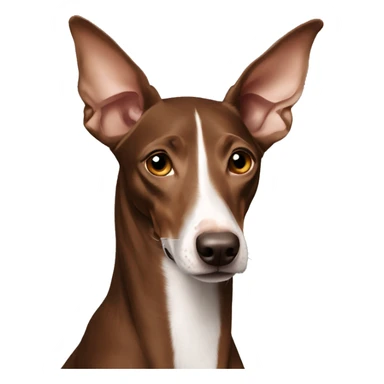 podenco dark brown sticker