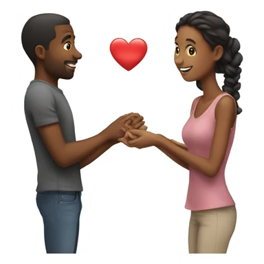 Girl getting proposed to by her boyfriend sticker