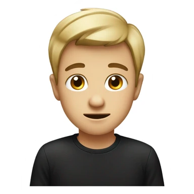 boy in black shirt meme sticker