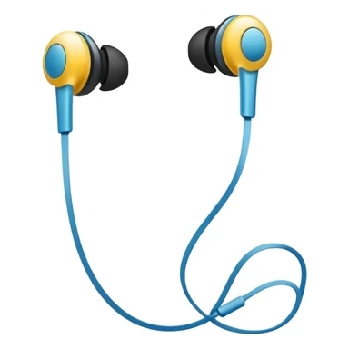 white earphone 
 sticker