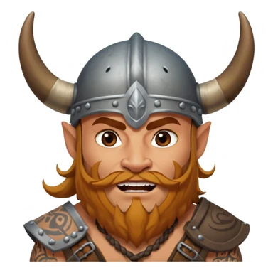 excited Māori Viking with some tatoos sticker