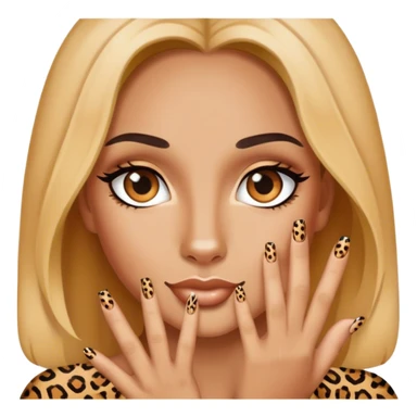 Uñas de leopardo sticker