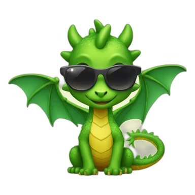Little Dragon with sunglass sticker