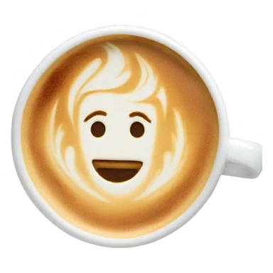 Latte art sticker