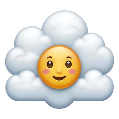 nuage ensoleillé sticker