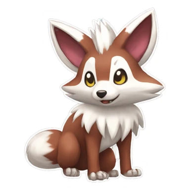 Lycanroc Rocruff Furret Zigzagoon sticker