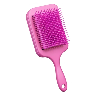 hair brush pink sticker