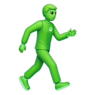 Crosswalk Light icon , Green walking man. sticker