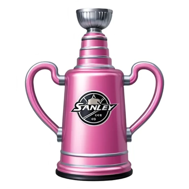 Un vaso stanley rosa sticker