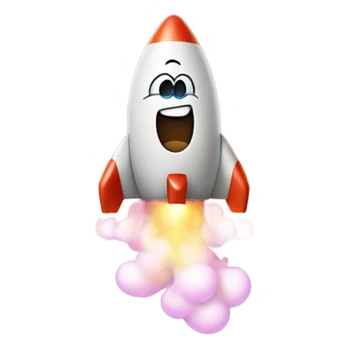 poop rocket sticker
