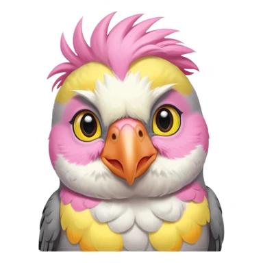 cute grey cockatiel sticker