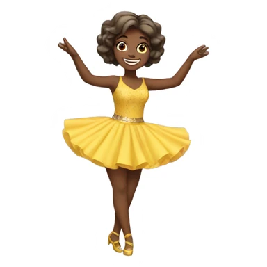 Dancing birthday girl sticker