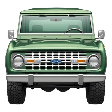 medium green classic ford bronco sticker