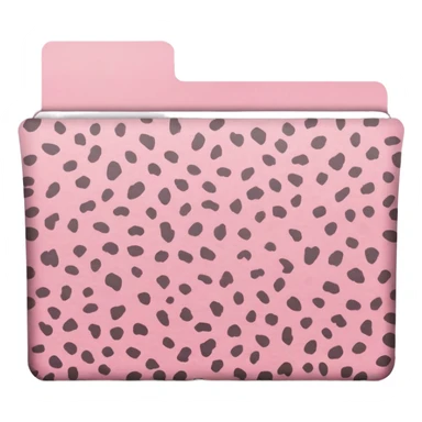 Light pink leopard print file folder sticker