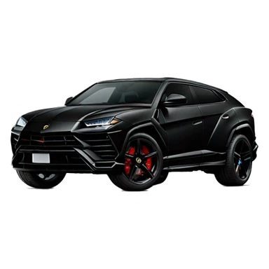 black lamborghini urus  sticker