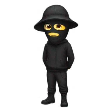 person that looks like a robber sticker