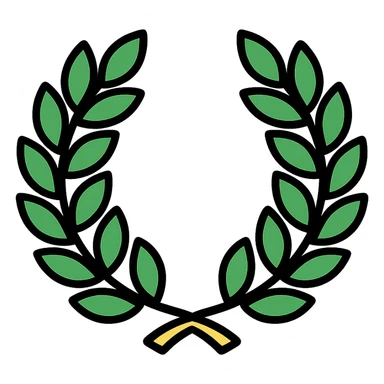 ancient Rome laurel wreath sticker