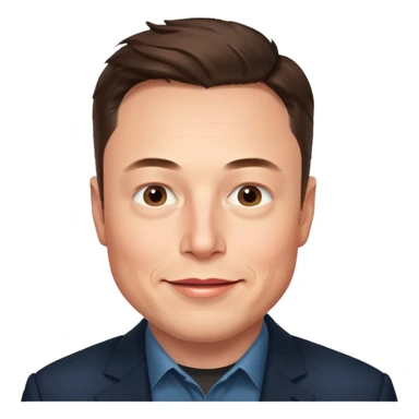 only the head no shoulders of elon musk  sticker