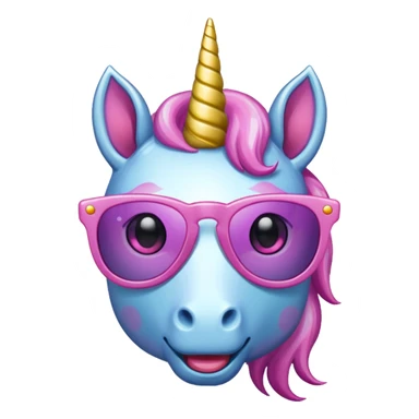 sunglasses unicorn sticker
