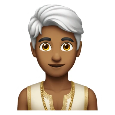 Handsome indian boy sticker