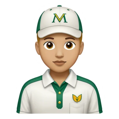 Me wearing the masters caddie outfit sticker