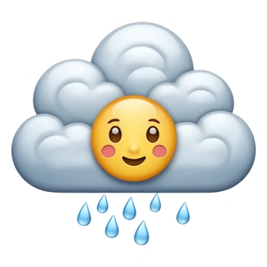 rainy clouds sticker