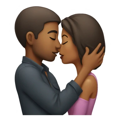 Man Kissing woman sticker
