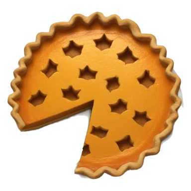 Pumpkin pie cut sticker