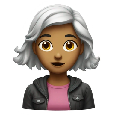 Funny but questioning girl  sticker