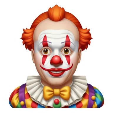 paul graham as a clown sticker