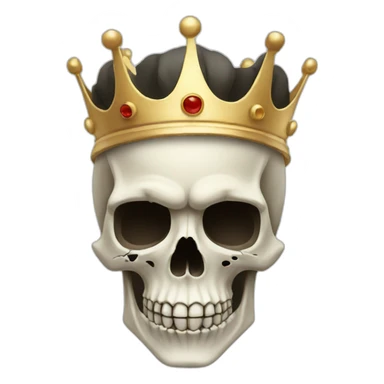 Skull with Crown sticker