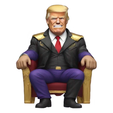 trump as thanos sticker