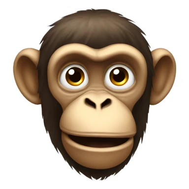 Confused monkey sticker