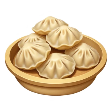 a handful buuz Mongolian dumplings sticker