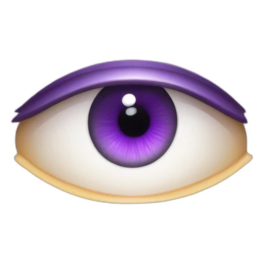 majestic godly violet iris eyeball serious intense symmetrical knowledgable sticker