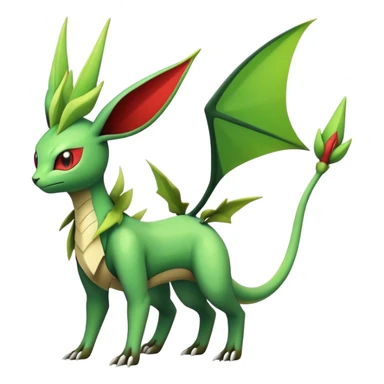 Edgy cool Flygon-Leafeon-Pokémon-hybrid full body sticker