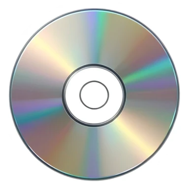 generate realistic detailed cd disk in 3d style sticker