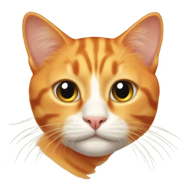Orange cat beautiful  sticker
