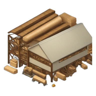 modern lumber factory sticker
