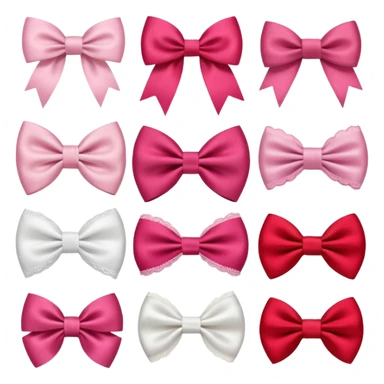 Cute girly bows sticker