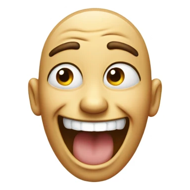 Crying laughing and middle finger  sticker