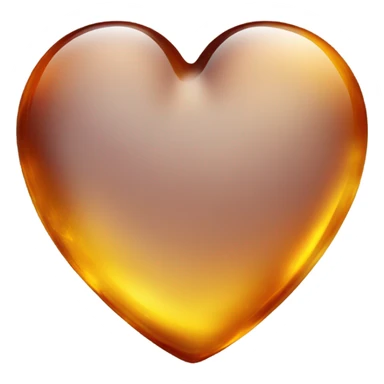 Amber heart sticker