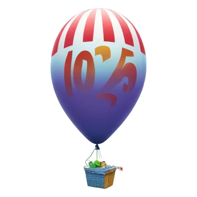 2025 balloon  sticker