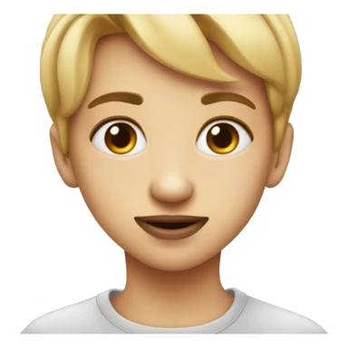 lip bite flirt heart eyes  sticker