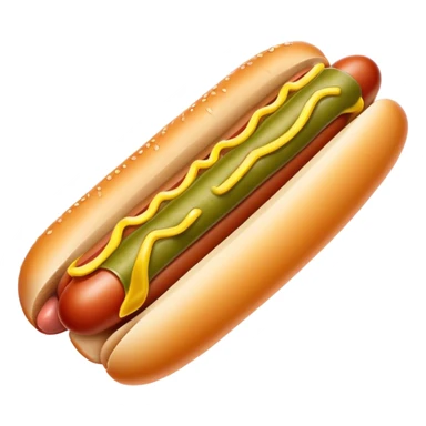 Hotdog with pickles sticker
