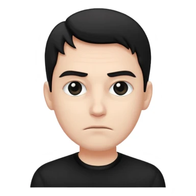 gil be white and be wering black sticker