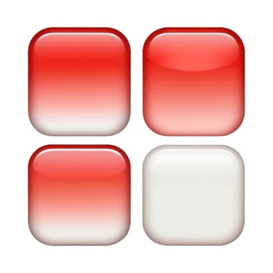 Ombre from red to white sticker